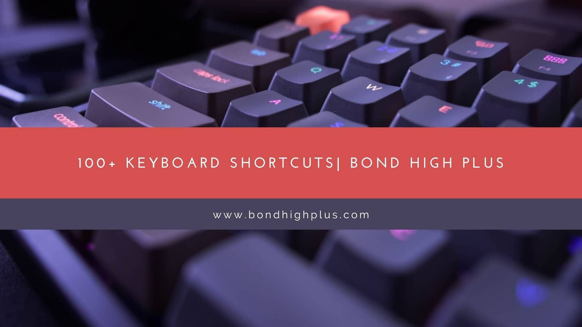 100+ Keyboard Shortcuts