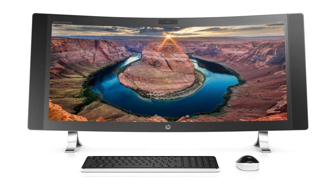 HP Envy Curved All-In-One Front look