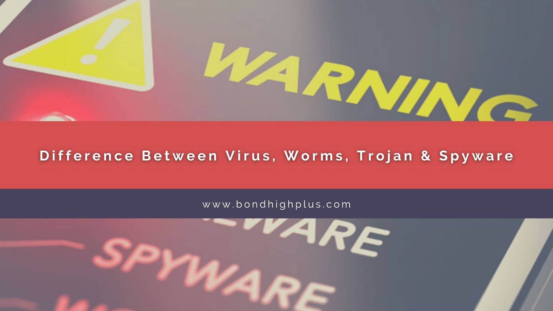 Difference Between Virus, Worms, Trojan & Spyware
