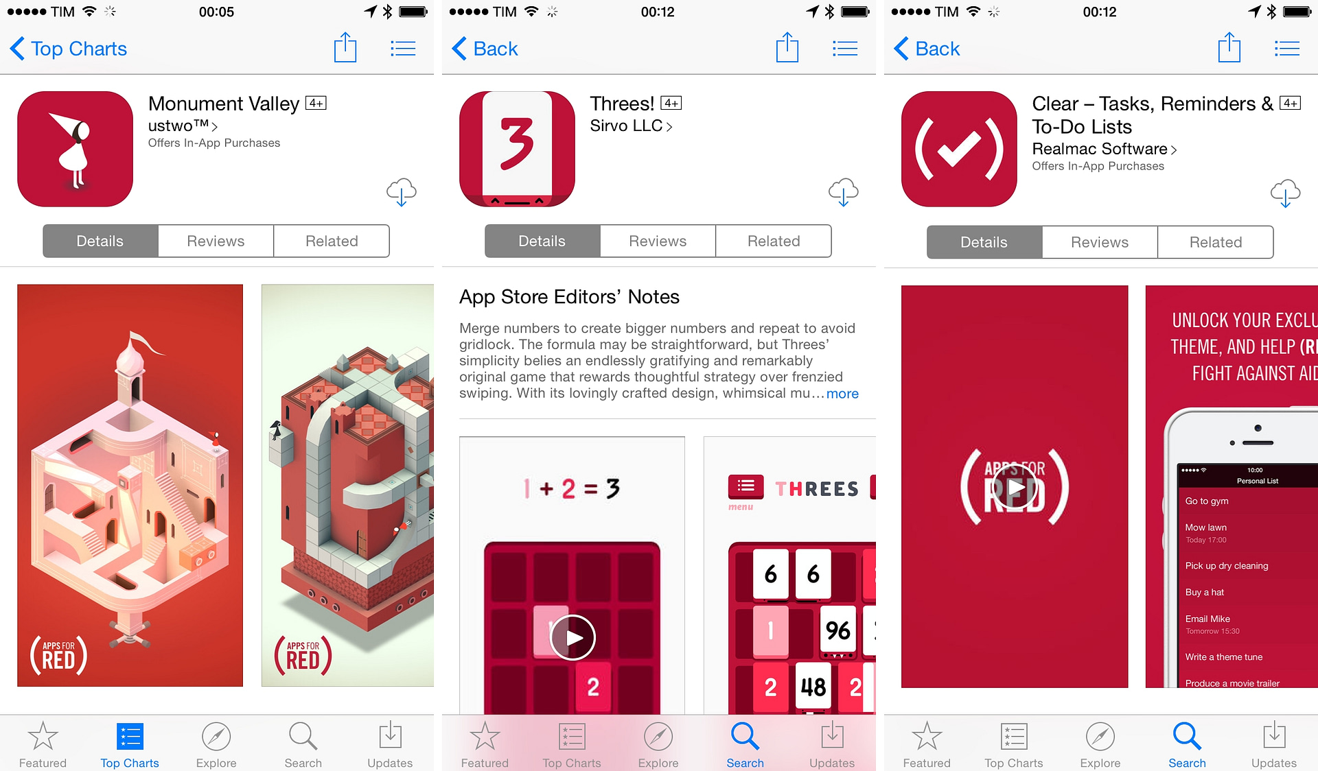 Apple Product RED App store
